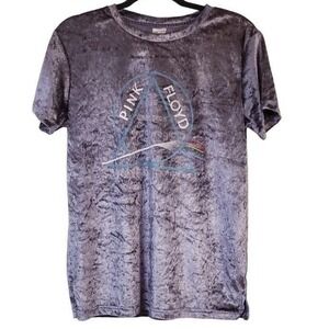 Pink‎ Floyd velvet tee size Large gray the dark side of the moon